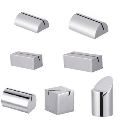 Cuboid Stainless Steel Table card holder Wedding Metal Table Tent Holders