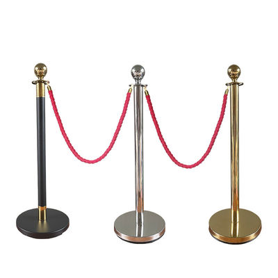 Crowd Control Velvet Rope Stanchions Hotel Lobby Supplies Gold Silvery White
