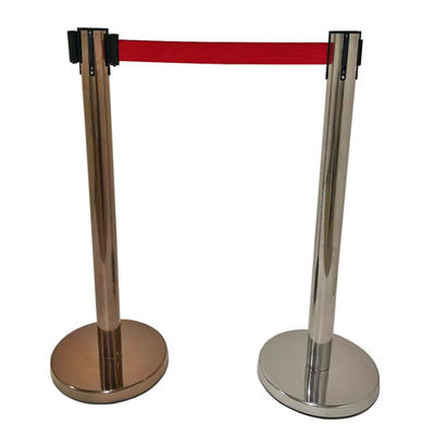 Crowd Control Velvet Rope Stanchions Hotel Lobby Supplies Gold Silvery White