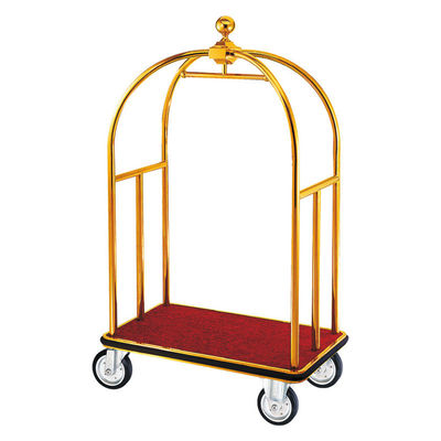 Stainless Steel Hotel Luggage Cart With Wheels Hotel Luggage Trolley