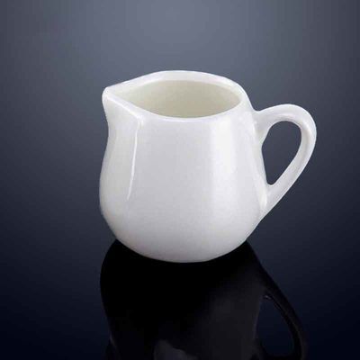 White Coffee Milk Creamer Pitcher Porcelain Small Serving Sauce