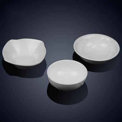 Modern Bowls Set Porcelain Flower Designs Ceramic Unusual Shaped Soup Bowls