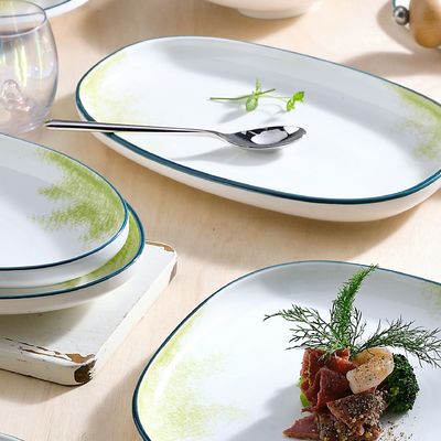 Marbled Ceramic Tableware Glazing Stoneware Tableware Dinnerware Dinner Set