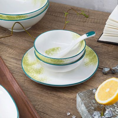 Marbled Ceramic Tableware Glazing Stoneware Tableware Dinnerware Dinner Set