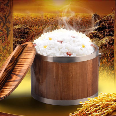 1L-30L Finished Wooden Rice Bucket Wooden Rice Barrel Cylinder