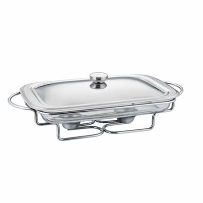 2.0L Rectangle Metal Food Warmer Tableware And Utensils Buffet Chafing Dishes