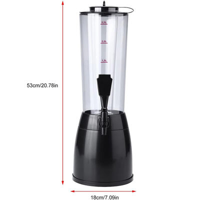 2.5L Alcohol Shot Dispenser Alcoholic Beverage Dispenser With Lights