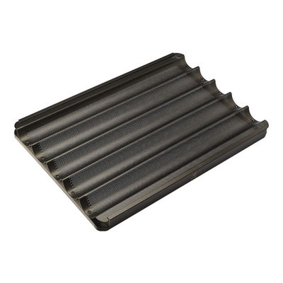 Perforated French Bread Pan Non-Stick Aluminum Baguette Baking Tray
