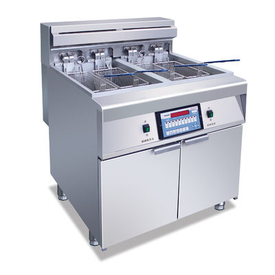 4 Baskets 2 Tanks Industrial Deep Fryer 36kw Electric Industrial Fryer