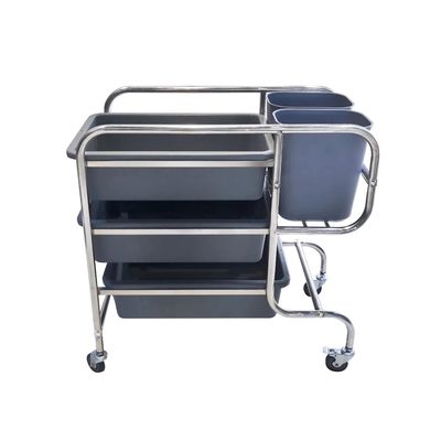 Kitchen 3 Shelf Trolley Hotel Cleaning Supplies For Restaurant
