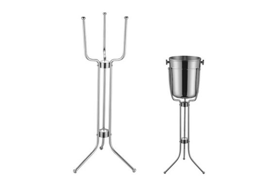 SS304 Champagne Ice Bucket With Stand Coffee Bar Equipment