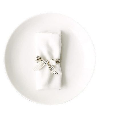 Restaurant White Round Shape Dinner Plates Dishes Porcelain Sets