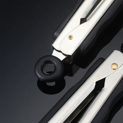 Eco-Friendly Stainless Steel Kitchen Food Clips Tongs With Silicone Handle