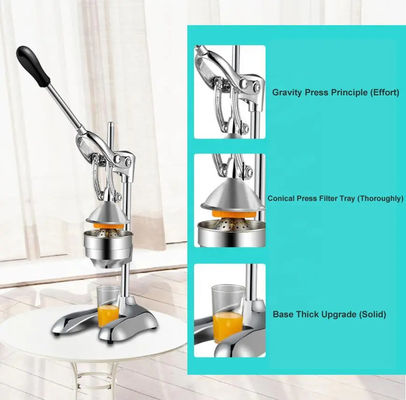 Stainless Steel Hand Press Juicer Commercial Manual Home Orange Juice Lemon