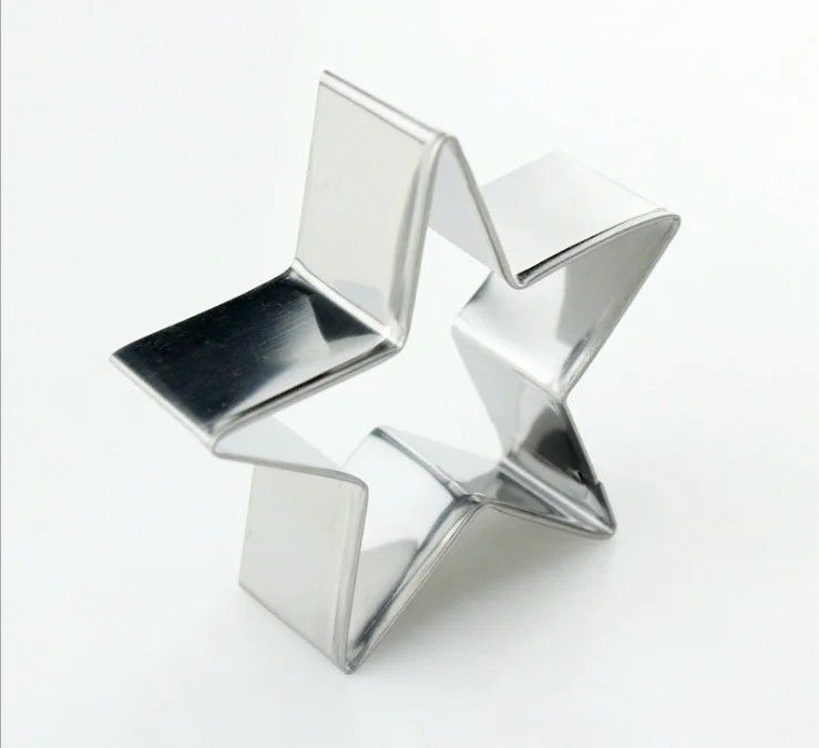 Stainless Star Cookie Cutter Set Five Pointed Star Pastry Cutters